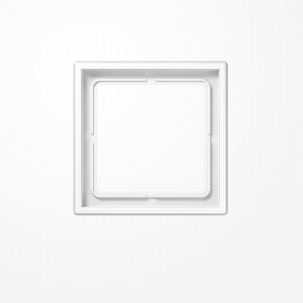 Jung SPLS981WW Rahmen 1fach, senkrechte und waagerechte Montage, Duroplast antimikrobiell, LS 990, alpinweiß