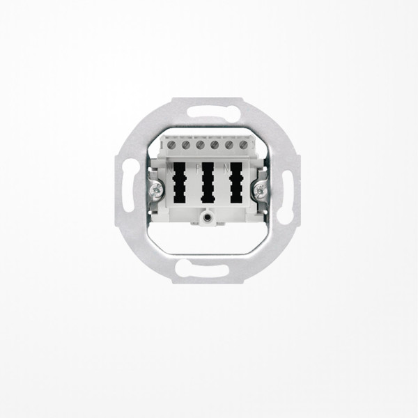 Jung TAE3X6NFNUPO TAE-Anschlussdose, alpinweiß