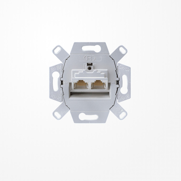 Jung UAE8-8UPOK6 Datendose Cat. 6 / Cat. 6A iso für 2 Terminals (getrennt)