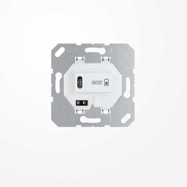 Jung USBPD60CWW USB-Ladegerät PD, 1xTyp C, alpinweiß