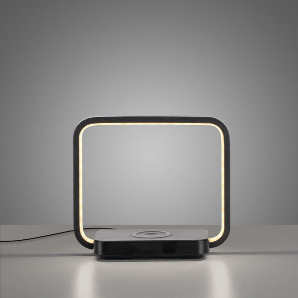 JUST LIGHT OMARI LED Tischleuchte Warmweiss Dimmbar 2,5W schwarz 11019-18
