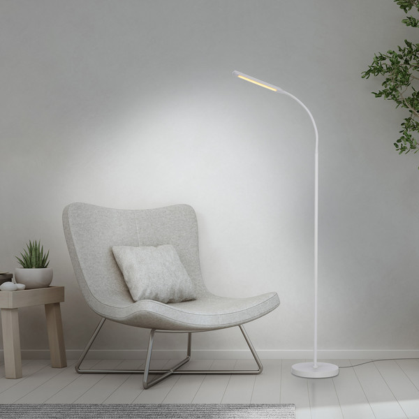 JUST LIGHT ELLY LED Stehleuchte CCT Dimmbar 6W weiss 11031-16