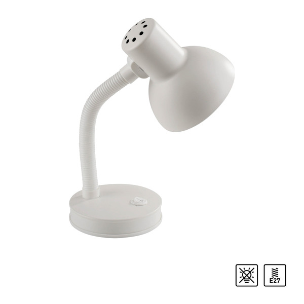 JUST LIGHT FLEXI Tischleuchte E27 max.25W weiss 11080-16