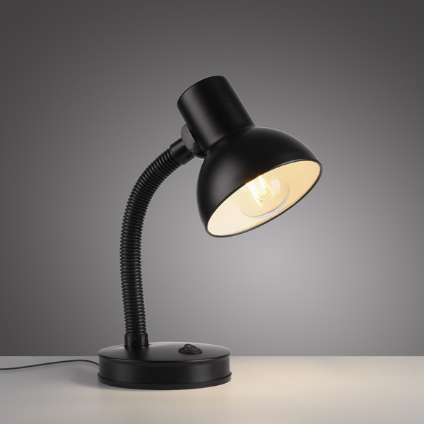 JUST LIGHT FLEXI Tischleuchte E27 max.25W schwarz 11080-18