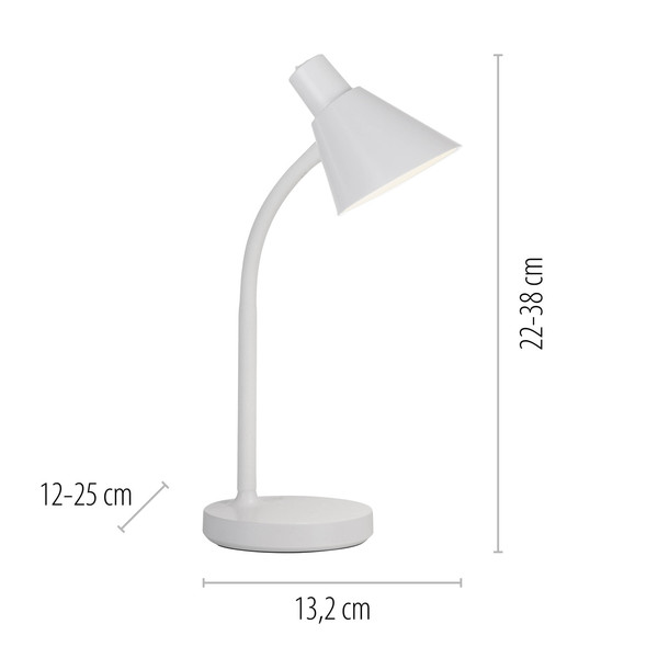 JUST LIGHT PIXIE LED Tischleuchte Warmweiss 4,5W weiss 11248-16