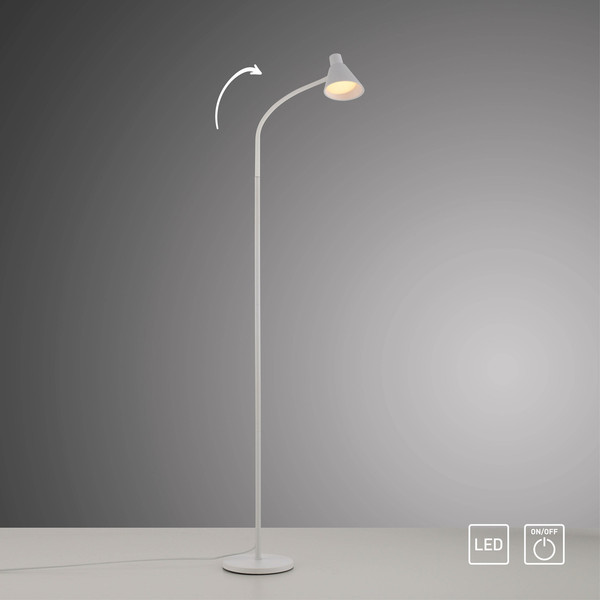 JUST LIGHT PIXIE LED Stehleuchte Warmweiss 4,5W weiss 11249-16