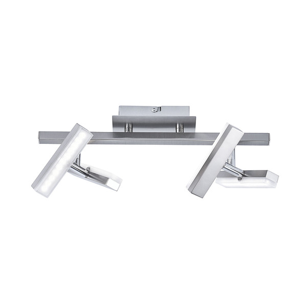 JUST LIGHT RICO LED Deckenleuchte Warmweiss 8W 4-fach stahl 11277-55
