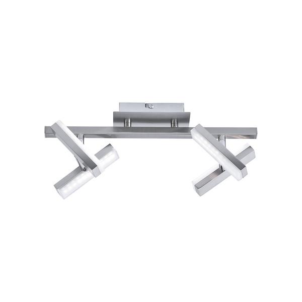 JUST LIGHT RICO LED Deckenleuchte Warmweiss 8W 4-fach stahl 11277-55