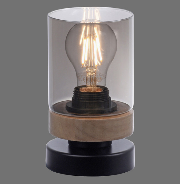 JUST LIGHT PASQUAL Tischleuchte E27 max.40W schwarz 11310-18