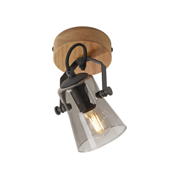 JUST LIGHT GERDA LANGSTRÖM Wand- und Deckenleuchte E14 max. 10W Holz-natur 11447-79