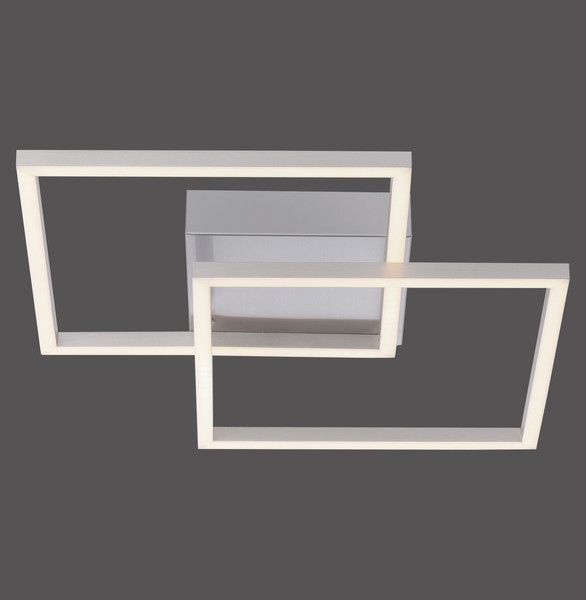 JUST LIGHT IVEN LED Deckenleuchte Warmweiss 14W 2-fach stahl 14002-55