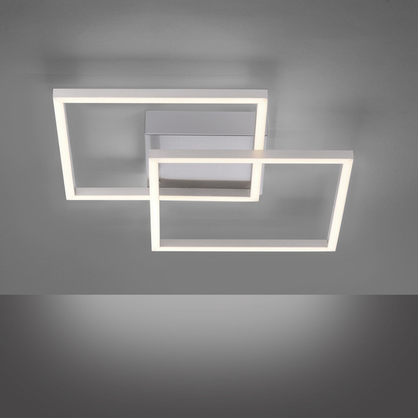 JUST LIGHT IVEN LED Deckenleuchte Warmweiss 14W 2-fach stahl 14002-55