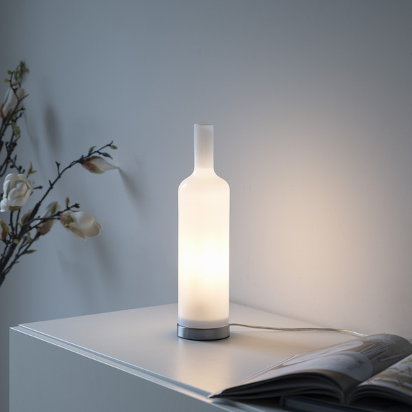 JUST LIGHT BOTTLE Tischleuchte E14 max. 25W weiss 14006-16