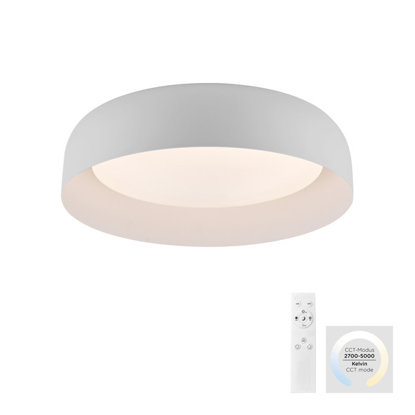 JUST LIGHT OSKO LED Deckenleuchte CCT Dimmbar 27,5W weiss 14215-16