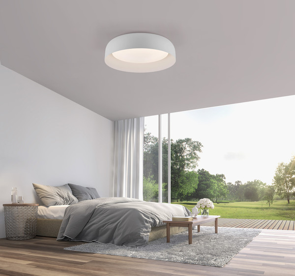 JUST LIGHT OSKO LED Deckenleuchte CCT Dimmbar 27,5W weiss 14215-16