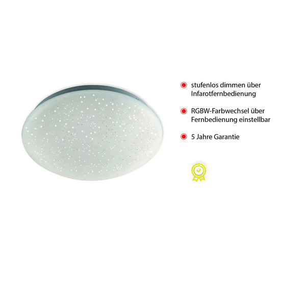 JUST LIGHT SKYLER LED Deckenleuchte CCT Dimmbar 6,2W weiss 14241-16