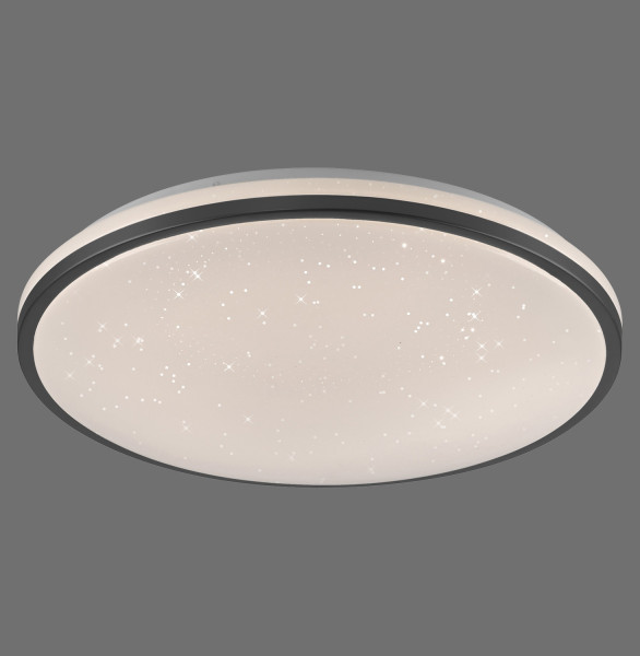 JUST LIGHT KYLE LED Deckenleuchte Warmweiss Dimmbar 34W schwarz 14295-18