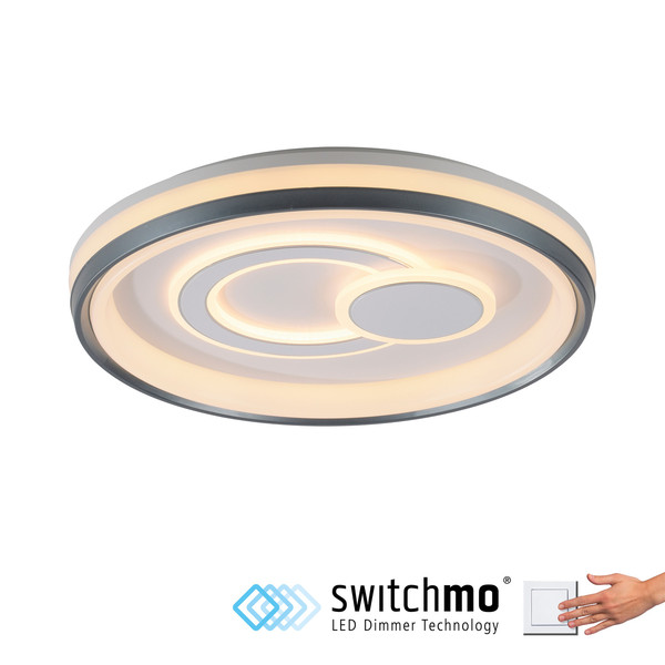 JUST LIGHT MINELLI LED Deckenleuchte Warmweiss Dimmbar 35W weiss 14334-16