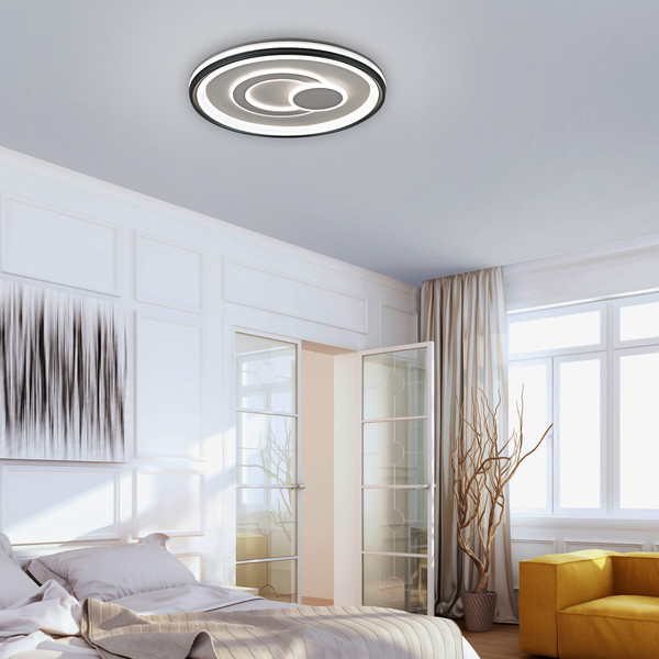 JUST LIGHT MINELLI LED Deckenleuchte Warmweiss Dimmbar 35W weiss 14334-16