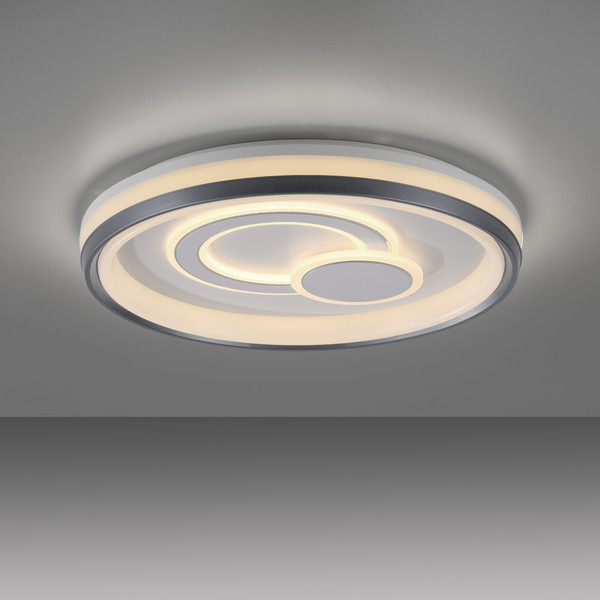 JUST LIGHT MINELLI LED Deckenleuchte Warmweiss Dimmbar 35W weiss 14334-16