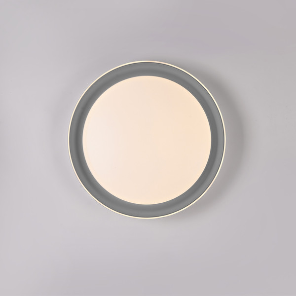 JUST LIGHT SATI LED Deckenleuchte Warmweiss Dimmbar 19,5W grau 14368-15