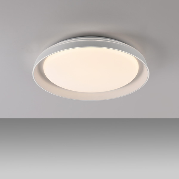 JUST LIGHT SATI LED Deckenleuchte Warmweiss Dimmbar 19,5W weiss 14368-16