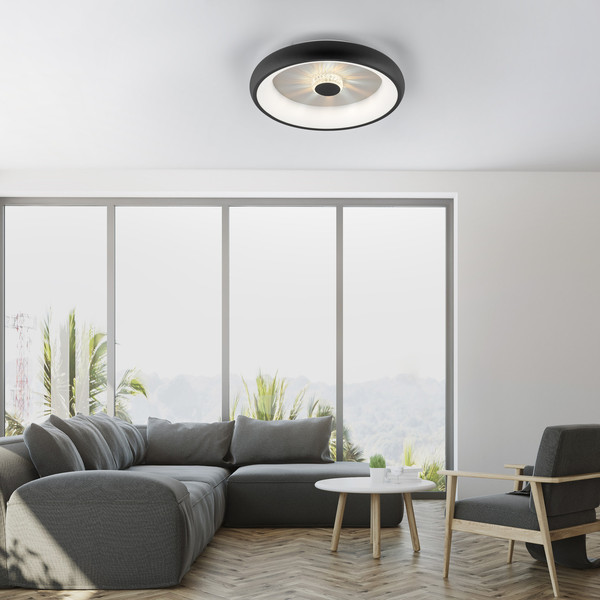 JUST LIGHT VERTIGO LED Deckenleuchte CCT Dimmbar 29W schwarz 14384-18