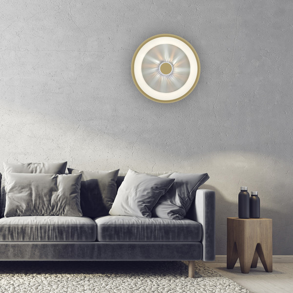 JUST LIGHT VERTIGO LED Deckenleuchte CCT Dimmbar 29W messingmatt 14384-60