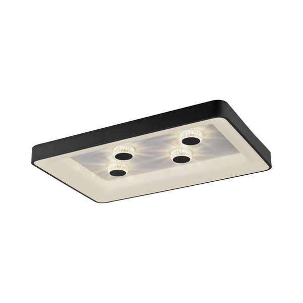 JUST LIGHT VERTIGO LED Deckenleuchte CCT Dimmbar 45W schwarz 14385-18