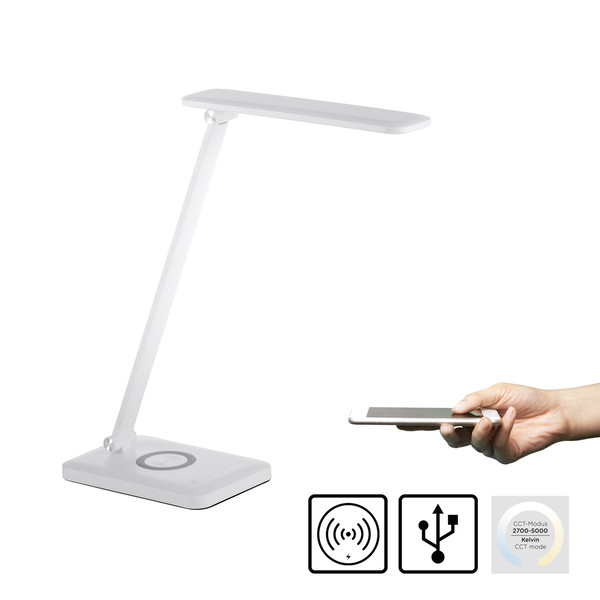 JUST LIGHT FLORENTINA LED Tischleuchte CCT Dimmbar 5W weiss 14415-16