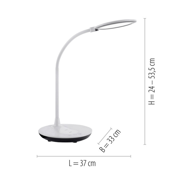JUST LIGHT ASTRID LED Tischleuchte CCT Dimmbar 5W weiss 14416-16