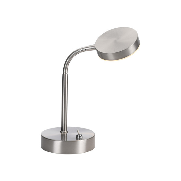 JUST LIGHT HENSKEN LED Tischleuchte Warmweiss 5W stahl 14419-55
