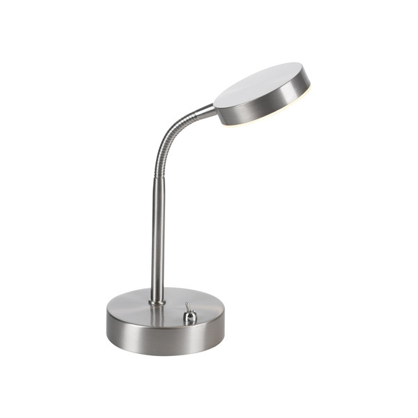 JUST LIGHT HENSKEN LED Tischleuchte Warmweiss 5W stahl 14419-55