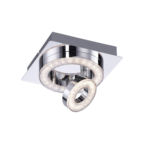 JUST LIGHT TIM LED Deckenleuchte Warmweiss 5W chrom 14520-17