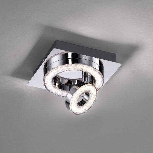 JUST LIGHT TIM LED Deckenleuchte Warmweiss 5W chrom 14520-17