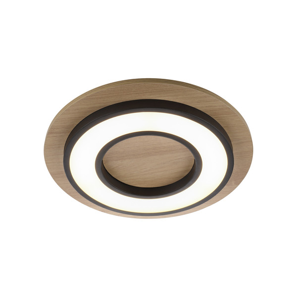 JUST LIGHT TOLA LED Deckenleuchte Warmweiss 16W schwarz 14560-18