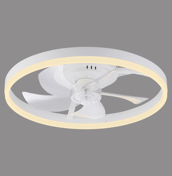 JUST LIGHT RITA LED Deckenleuchte mit Ventilator CCT Dimmbar 22W weiss 14624-16