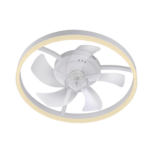 JUST LIGHT RITA LED Deckenleuchte mit Ventilator CCT Dimmbar 22W weiss 14624-16