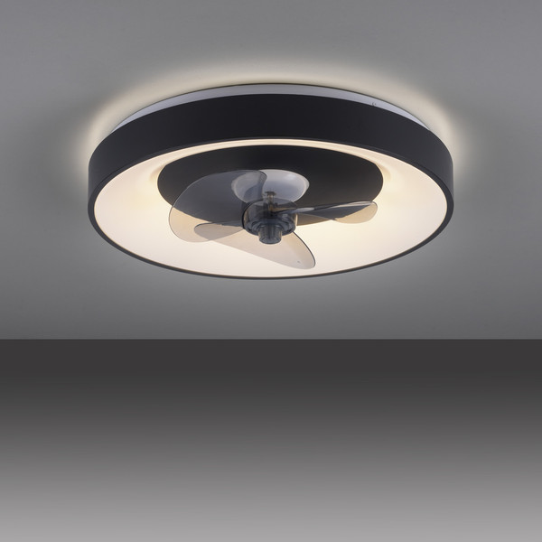 JUST LIGHT VENIKA LED Deckenleuchte CCT Dimmbar 36W schwarz 14644-18