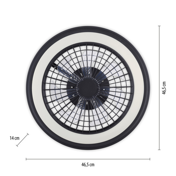 JUST LIGHT BRANDON LED Deckenleuchte CCT Dimmbar 41W 2-fach schwarz 14649-18