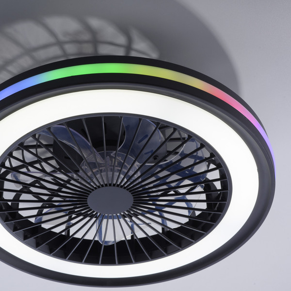 JUST LIGHT BRANDON LED Deckenleuchte CCT Dimmbar 41W 2-fach schwarz 14649-18