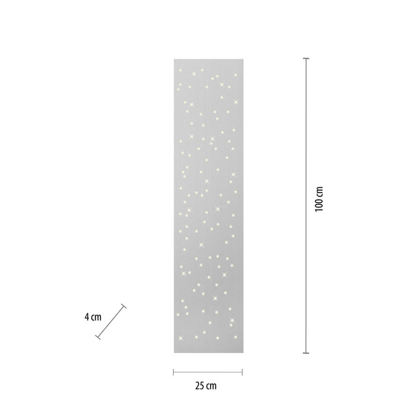JUST LIGHT SPARKLE LED Deckenleuchte CCT Dimmbar 18W stahl 14672-55