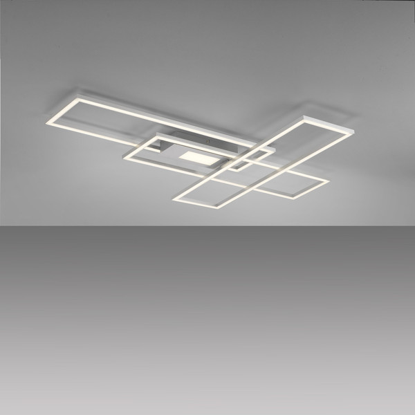 JUST LIGHT ASMIN LED Deckenleuchte CCT Dimmbar 45W stahl 14693-55
