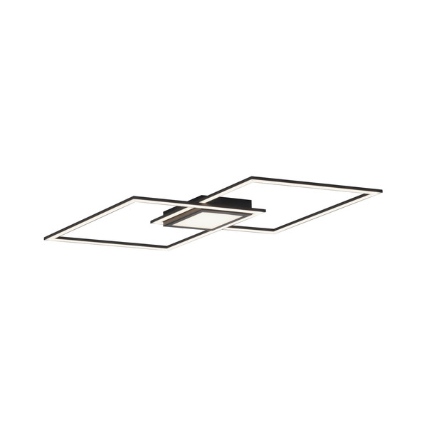 JUST LIGHT ASMIN LED Deckenleuchte Warmweiss 45W schwarz 14695-18