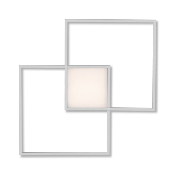 JUST LIGHT ASMIN LED Deckenleuchte CCT Dimmbar 26,5W 3-fach stahl 14712-55