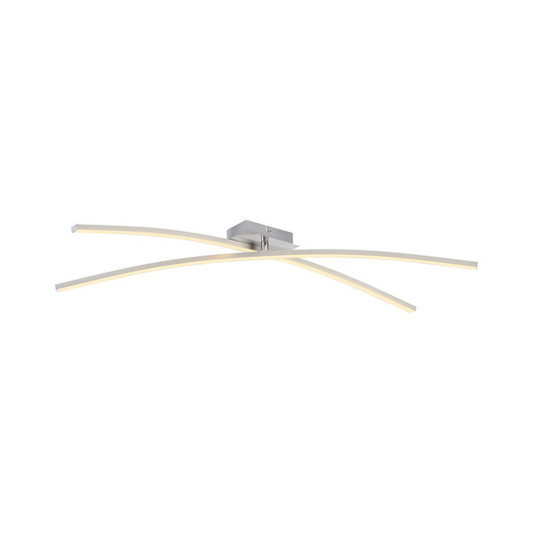 JUST LIGHT SIMON LED Deckenleuchte Warmweiss 12W stahl 14726-55