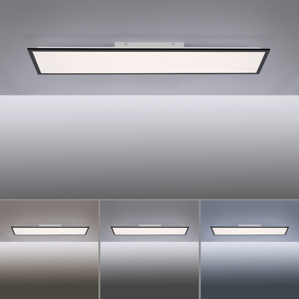 JUST LIGHT FLAT LED Deckenleuchte CCT Dimmbar 36W schwarz 14757-18