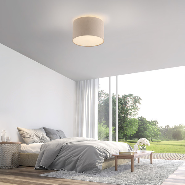 JUST LIGHT DURO Deckenleuchte E27 max. 10W sand 14891-39