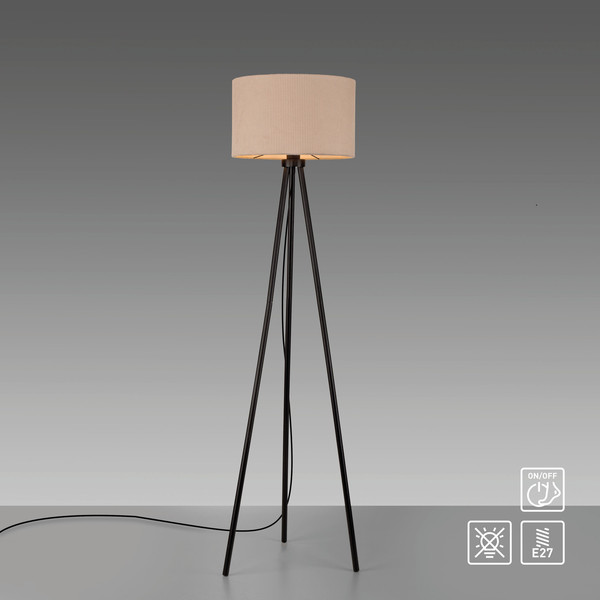 JUST LIGHT DURO Stehleuchte E27 max. 10W sand 14894-39