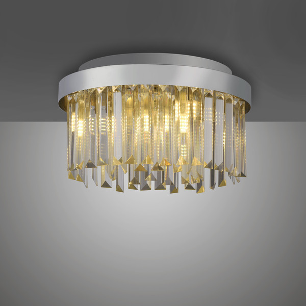 JUST LIGHT KULUNKA Kronleuchter G9 max. 5W 4-fach chrom 15048-17